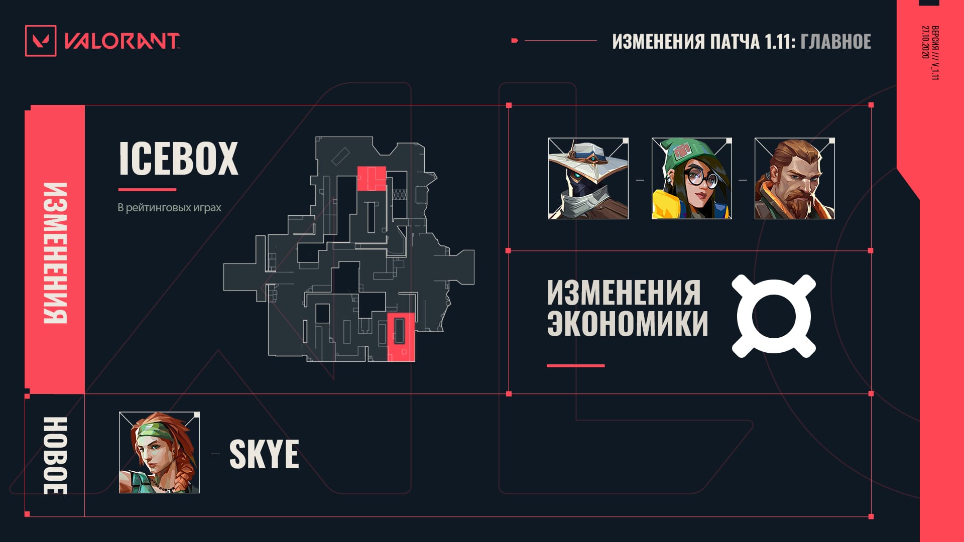 Список изменений Валорант — патч 1.11