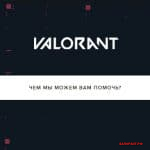 Техподдержка Валорант - как написать 1