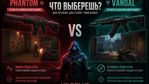 vandal 520x293 - Вандал или Фантом - какую винтовку взять на каждой карте в 2026 году